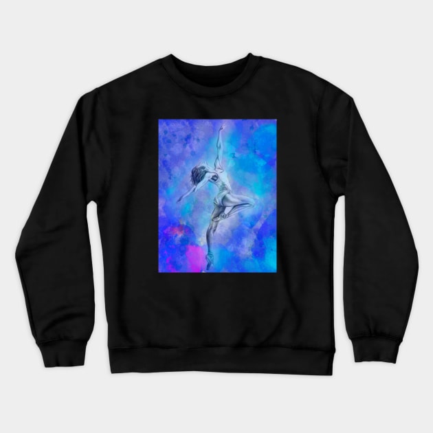 Ballet Dancer Crewneck Sweatshirt by sophiedesigns